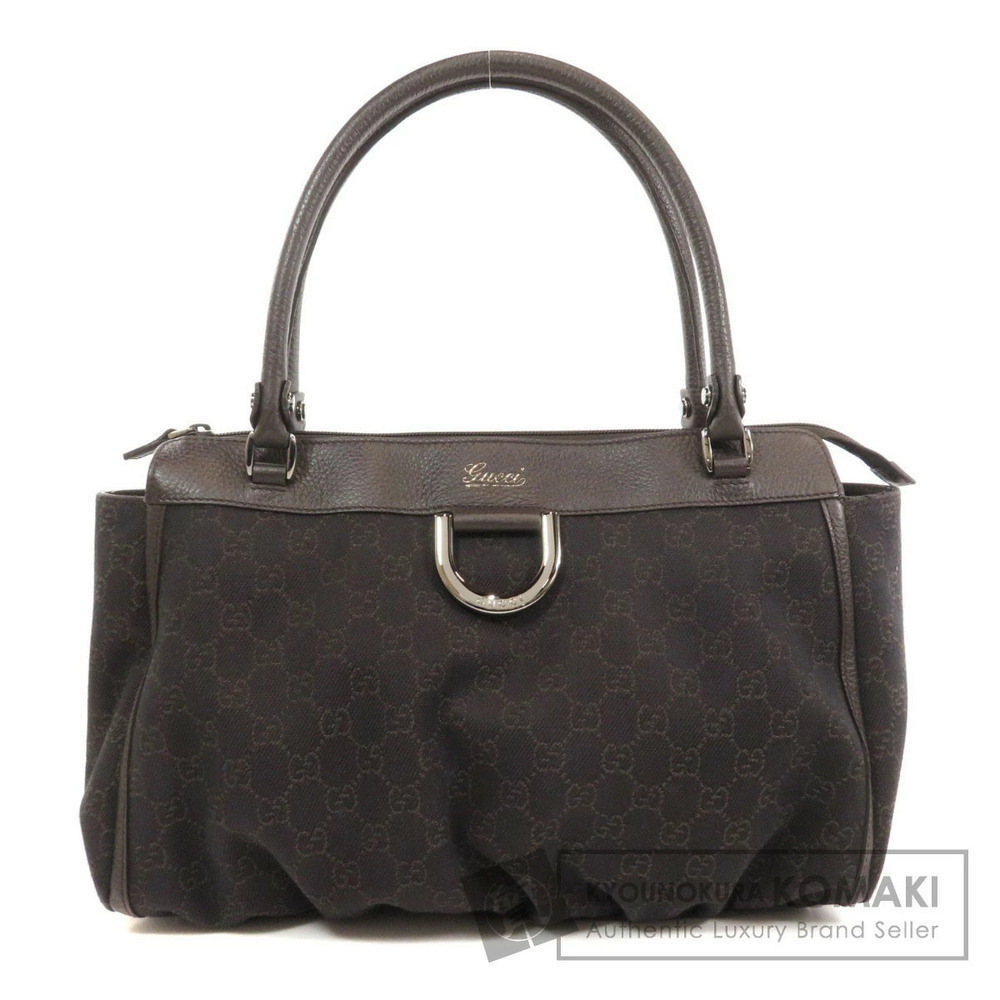 Gucci GG Canvas Abbey D Ring Tote Bag Brown
